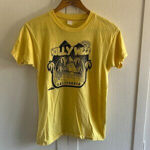 Vintage Yellow "Hollyweed" Graphic T (Sz S)